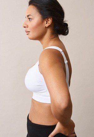 Firm wireless nursing bra 28D - 40G - White from Boob Design