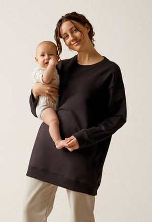 Oversized maternity sweatshirt with nursing access from Boob Design
