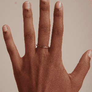 THE EMMA RING RED - solid gold from Bound Studios