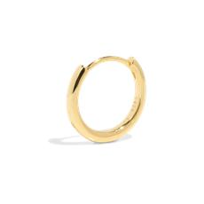 THE BASE HOOP LARGE - solid gold via Bound Studios
