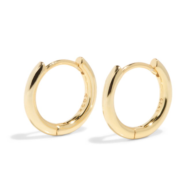 THE BASE HOOP MEDIUM - solid gold from Bound Studios