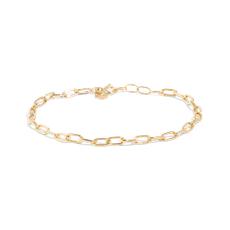 THE CHARLIE ANKLET - Solid yellow gold via Bound Studios