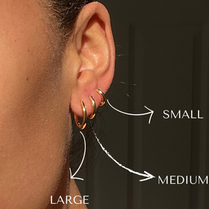 THE BASE HOOP MEDIUM - solid gold from Bound Studios