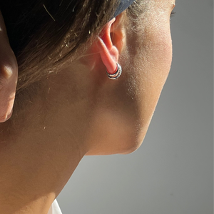 THE BASE HOOP SMALL - sterling silver from Bound Studios