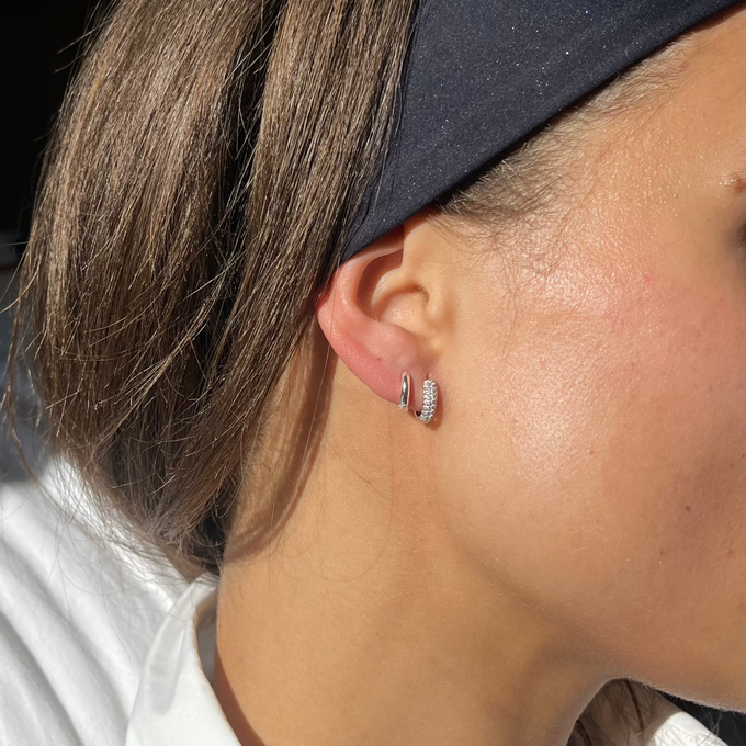 THE BASE HOOP SMALL - sterling silver from Bound Studios