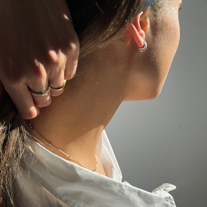 THE BASE HOOP SMALL - sterling silver from Bound Studios