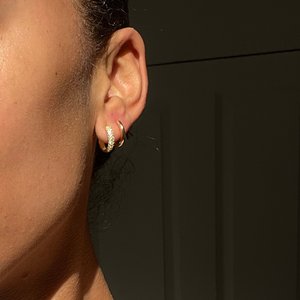 THE BASE HOOP MEDIUM - solid gold from Bound Studios