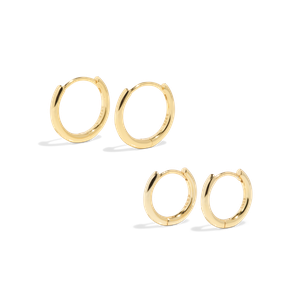 THE ESSENTIAL HOOP SET - 18k gold vermeil from Bound Studios