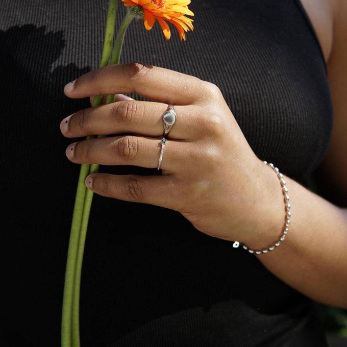 THE EMMA RING GREEN - solid gold from Bound Studios