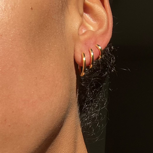 THE BASE HOOP MEDIUM - solid gold from Bound Studios