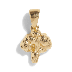 THE BROCCOLI PENDANT - solid gold from Bound Studios