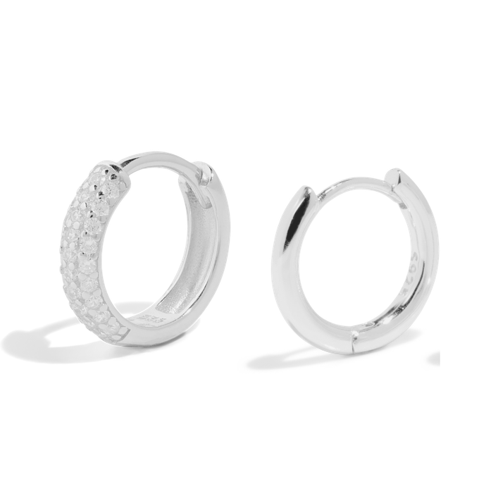 THE TREASURE HOOP SET MEDIUM - sterling silver from Bound Studios