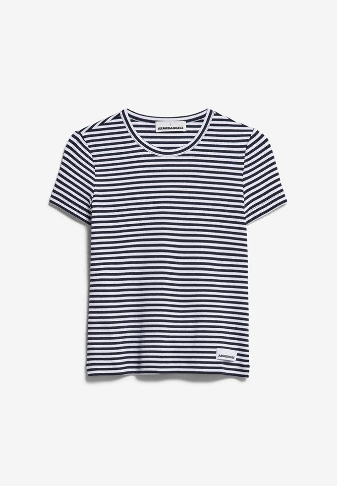 Kardaa stripes t-shirt - night sky white from Brand Mission