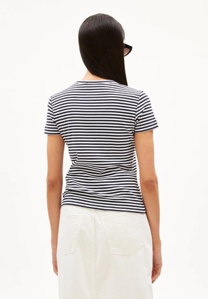 Kardaa stripes t-shirt - night sky white from Brand Mission
