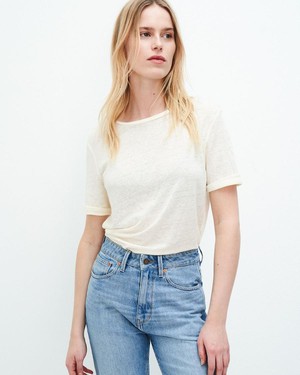 Olivia t-shirt - off white melange from Brand Mission