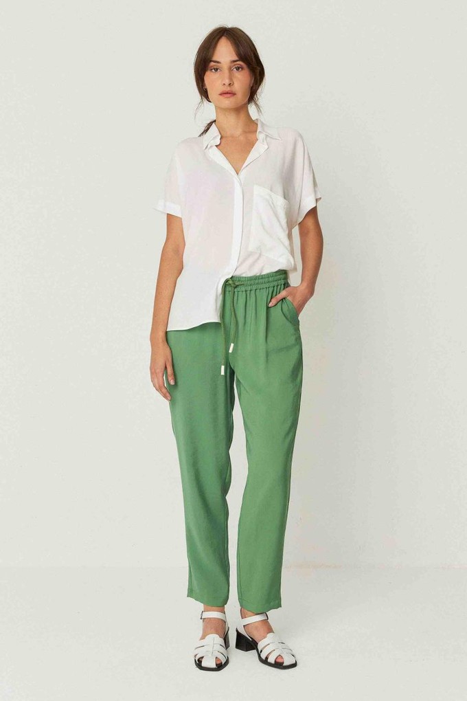 Albia broek - basil green from Brand Mission