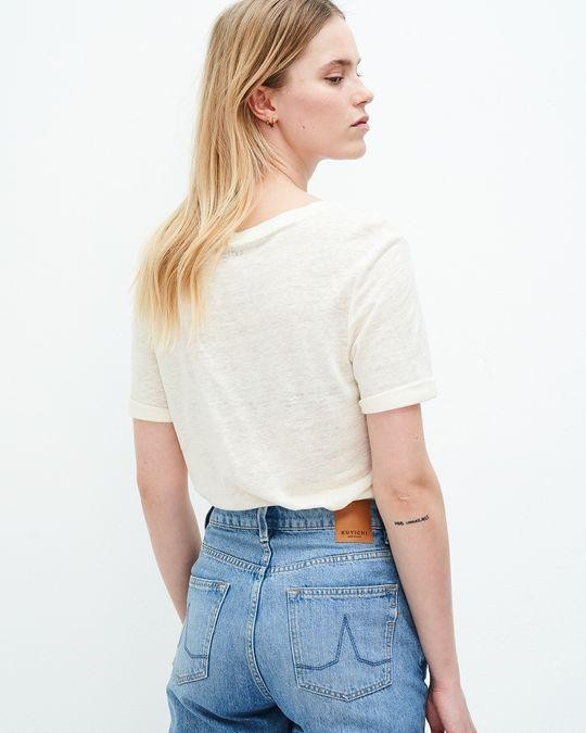 Olivia t-shirt - off white melange from Brand Mission