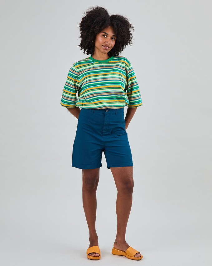 High Waist Shorts Blue from Brava Fabrics