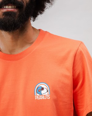 Peanuts Flying Ace Baumwoll-T-Shirt Roter Ton from Brava Fabrics