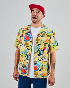 Chiringuito Aloha Shirt Yellow via Brava Fabrics