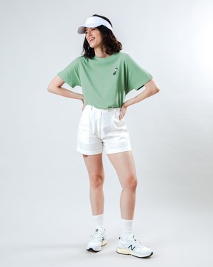 Peanuts The Tennis Snoopy Oversize Tee Green from Brava Fabrics