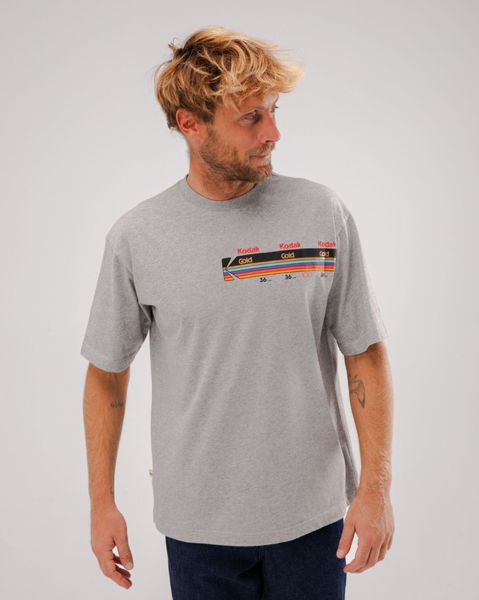 Kodak Gold Oversize T-shirt Grey from Brava Fabrics