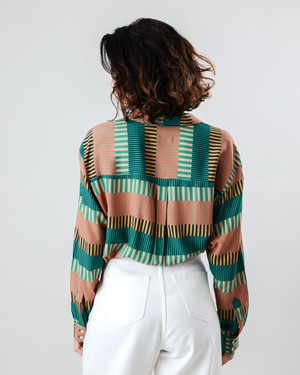 Atlantic Prnited Blouse from Brava Fabrics