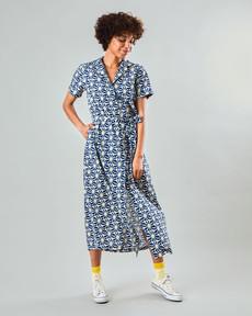 Marisol Long Dress Navy via Brava Fabrics