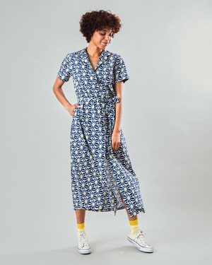 Marisol Long Dress Navy from Brava Fabrics