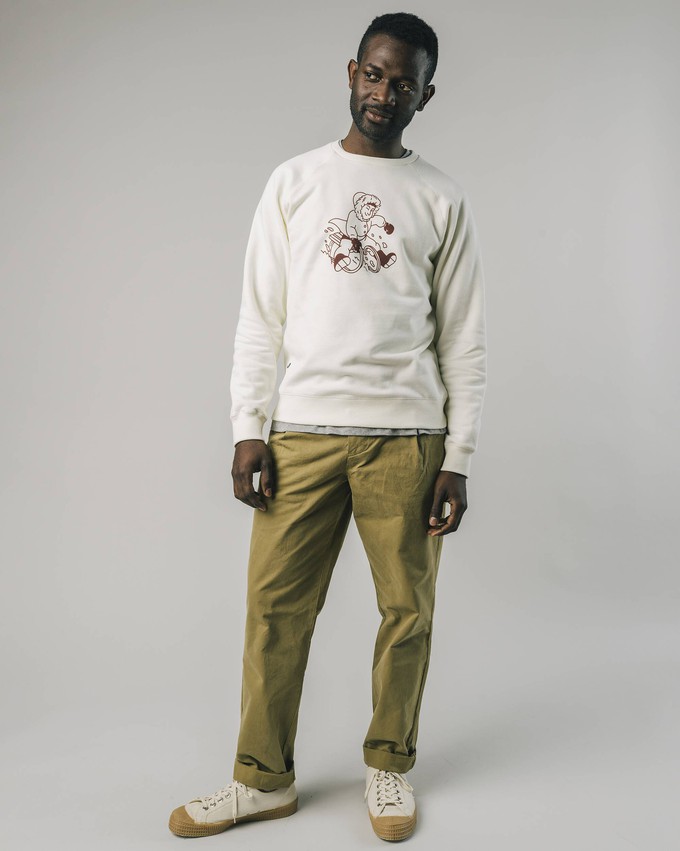 Sleight Sweatshirt Off White from Brava Fabrics