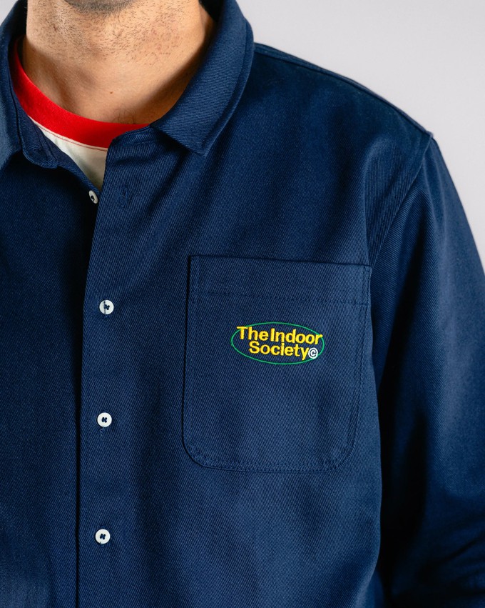 The Indoor Society Overshirt Blue from Brava Fabrics