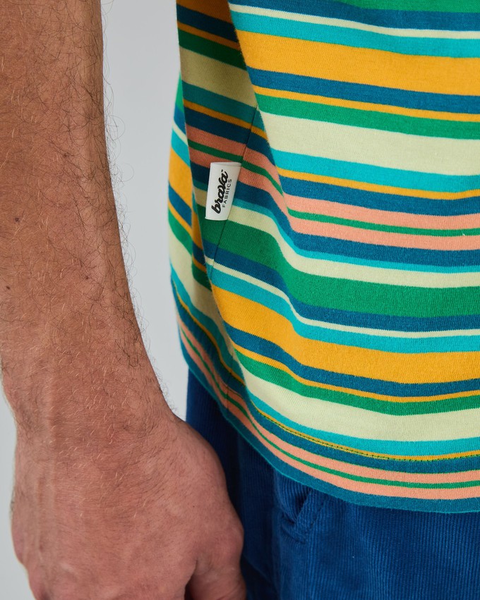 Stripes Regular T-Shirt Green from Brava Fabrics
