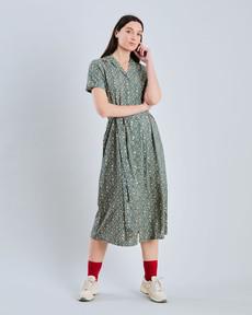 Peanuts Woodstock Long Dress Navy via Brava Fabrics