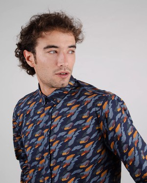 Ucon Palma Shirt Navy from Brava Fabrics