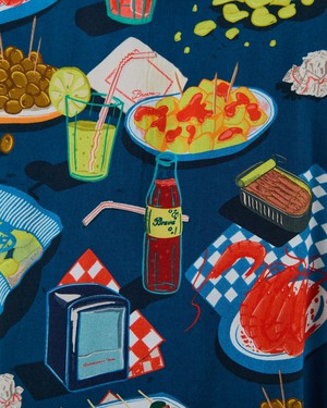 Chiringuito Aloha Shirt Blue from Brava Fabrics