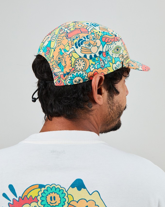Asis Percales Animal Party 5 panel Cap from Brava Fabrics