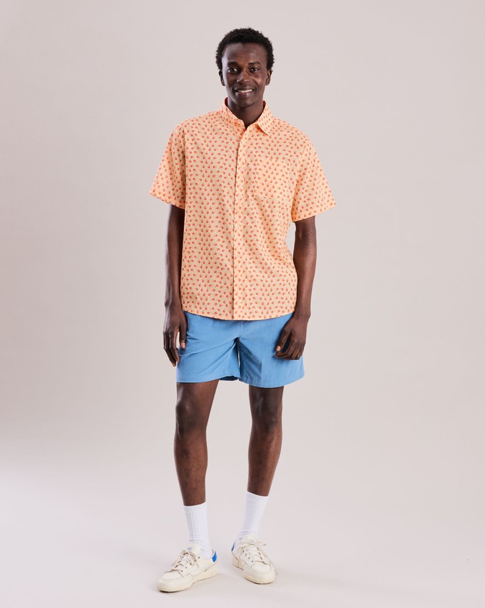 Palamos Shrimp Printed Shirt from Brava Fabrics