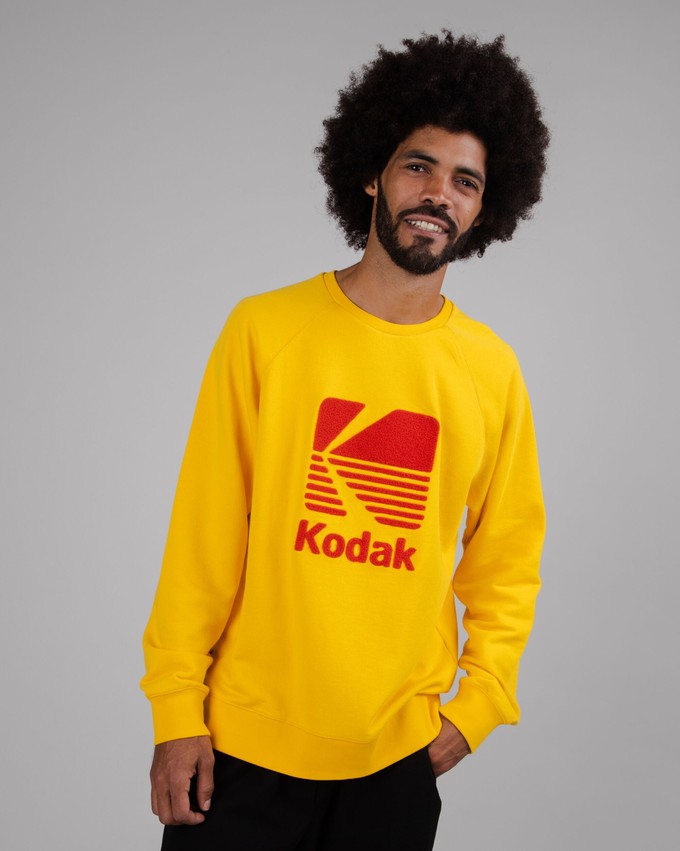 Kodak Logo Sweatshirt Yellow from Brava Fabrics