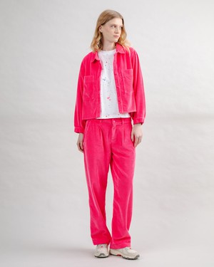 Corduroy Boxy Shirt Pink from Brava Fabrics