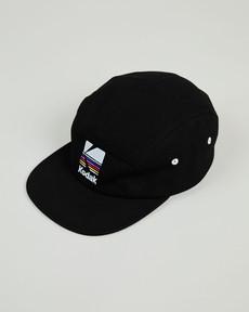Kodak 5 Panel Cap Black via Brava Fabrics