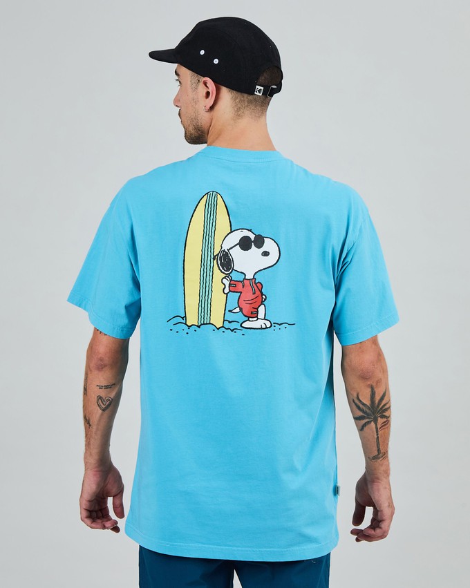 Peanuts Cowabunga Surf Oversize T-Shirt Blue from Brava Fabrics