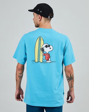Peanuts Cowabunga Surf Oversize T-Shirt Blue from Brava Fabrics