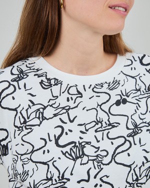 Peanuts Woodstock Oversize Tee White from Brava Fabrics