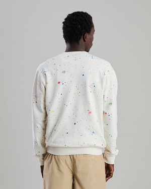 Splash Paint Sweatshirt Ecru from Brava Fabrics