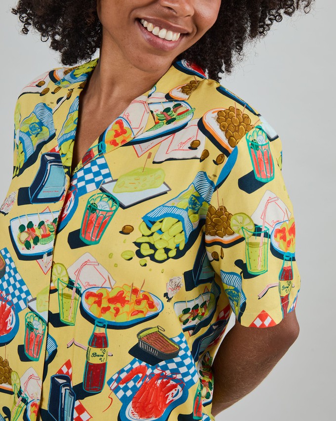 Chiringuito Aloha Blouse Yellow from Brava Fabrics