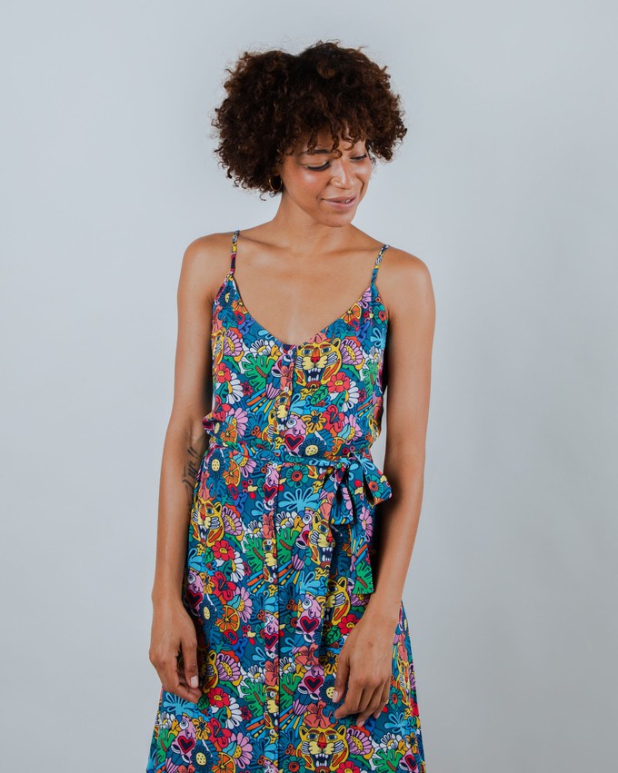 Asis Percales Tutti Frutti Strap Dress from Brava Fabrics