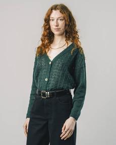 Lace Cardigan Green via Brava Fabrics