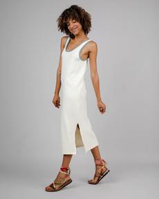 Jersey Long Dress White via Brava Fabrics