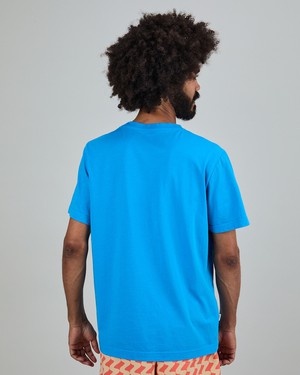 Doggy Balloon Patch T-Shirt Blue from Brava Fabrics