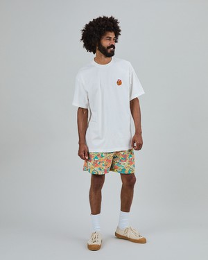Asis Percales Party Animal Oversize T-Shirt White from Brava Fabrics